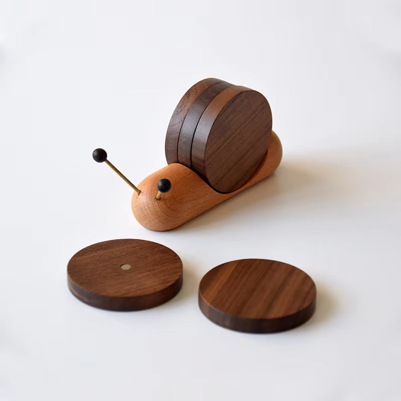 Snail-Shaped Wooden Heat Insulation Pad