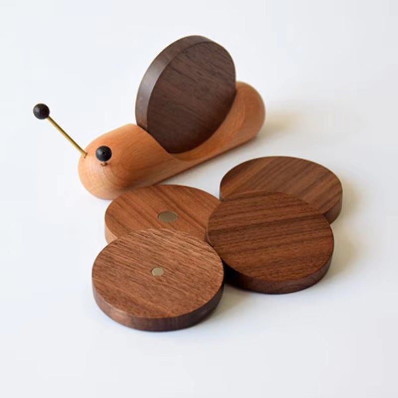 Snail-Shaped Wooden Heat Insulation Pad