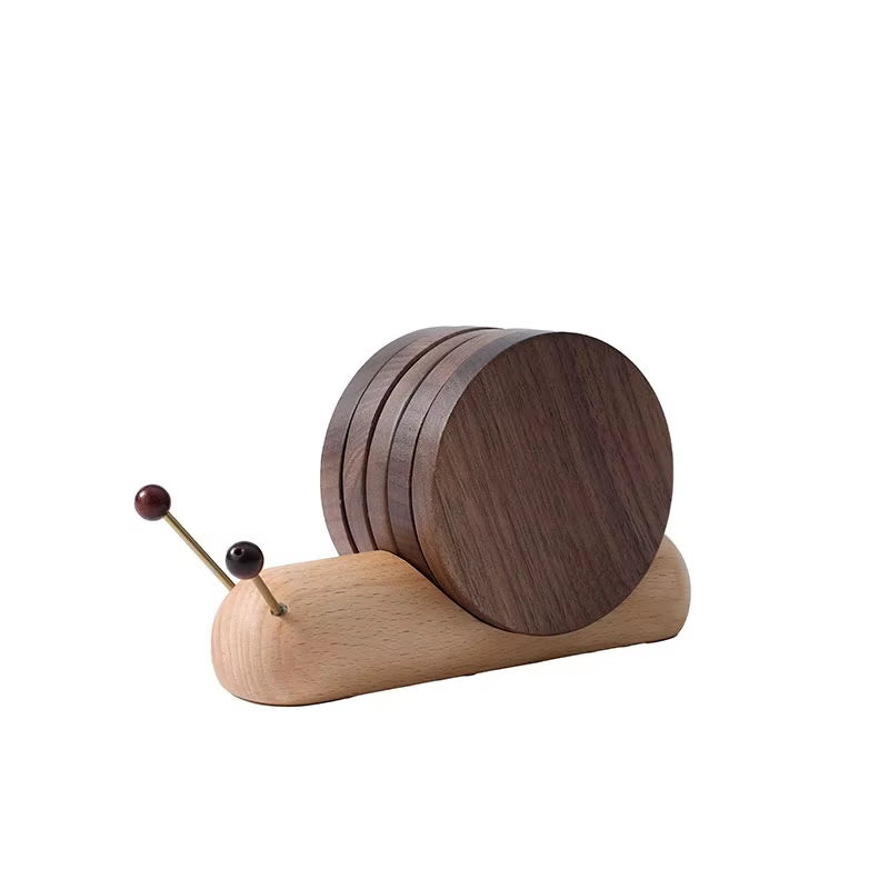 Snail-Shaped Wooden Heat Insulation Pad