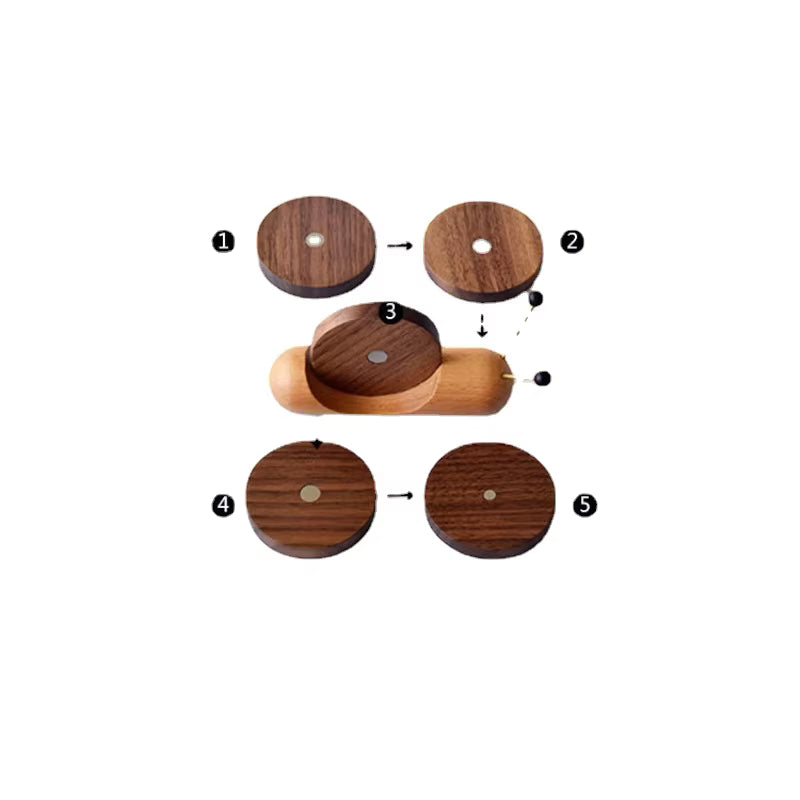 Snail-Shaped Wooden Heat Insulation Pad