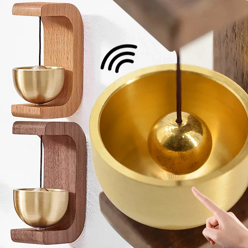 Wooden Brass Wind Chime Doorbell