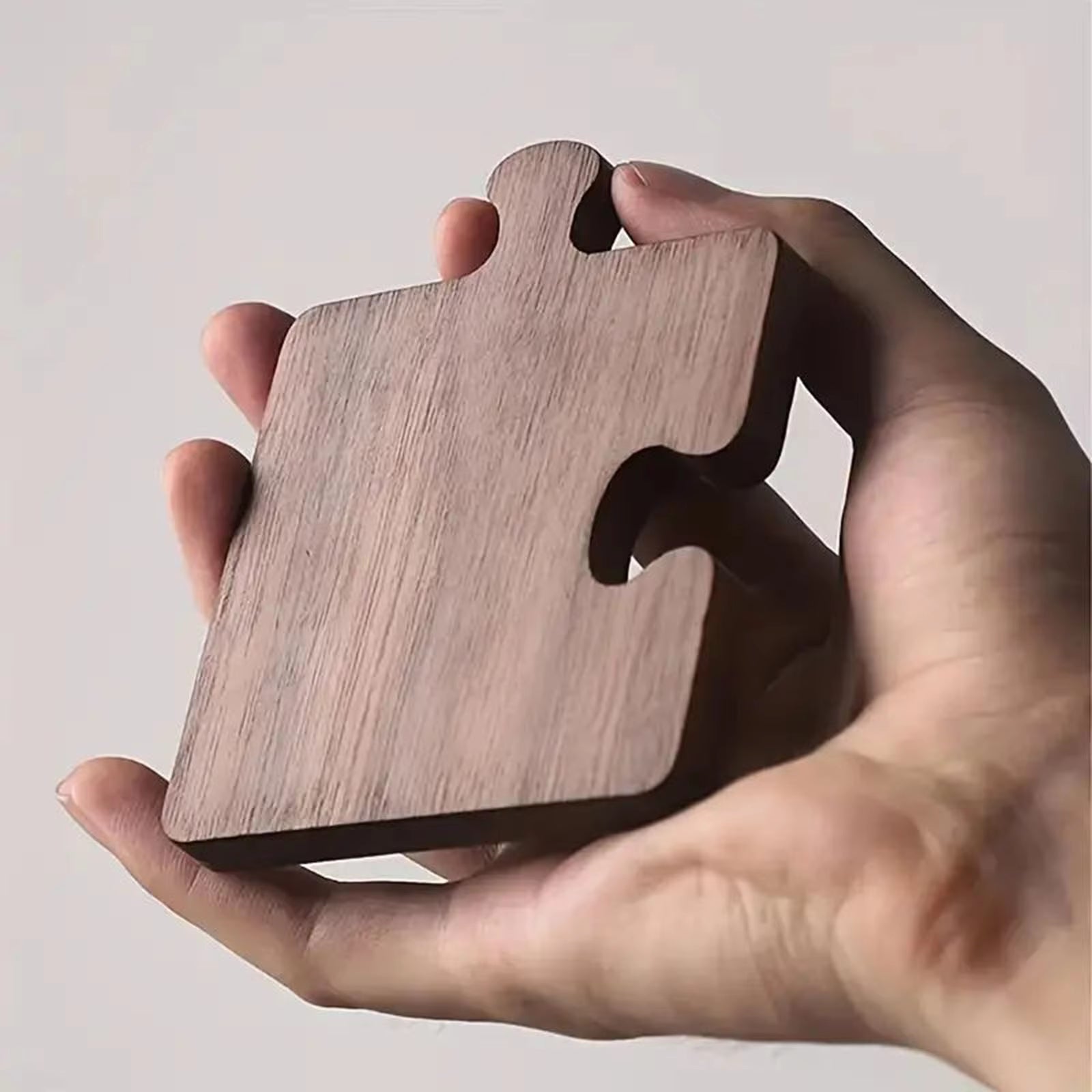 Japanese-Style Wooden Puzzle Coasters