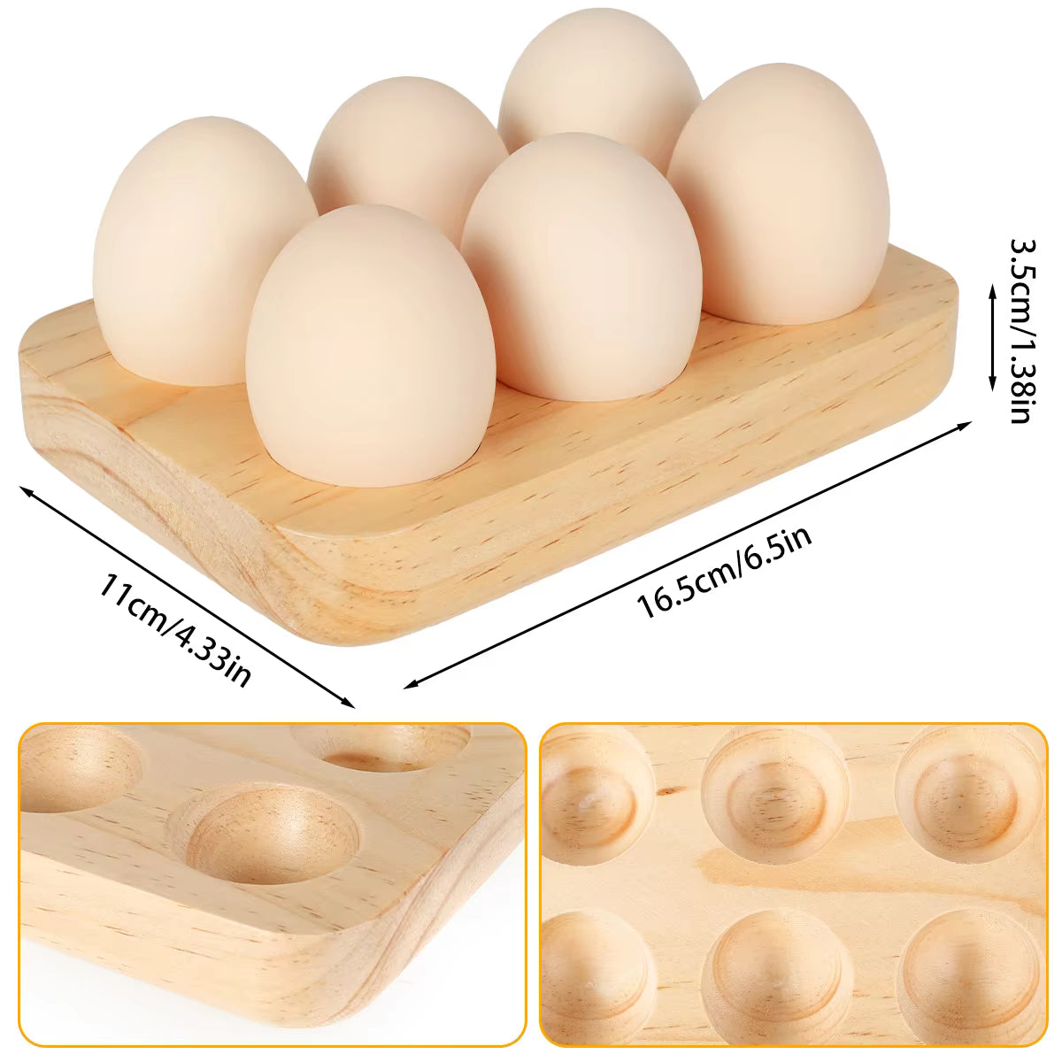 Egg Storage Box – 6-Cell Holder