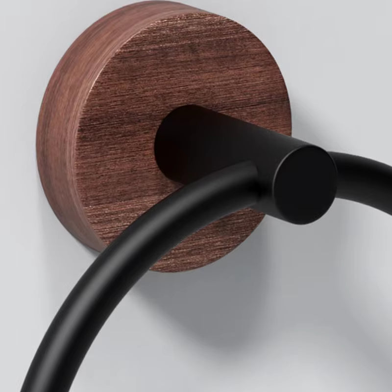 Walnut Aura Towel Ring