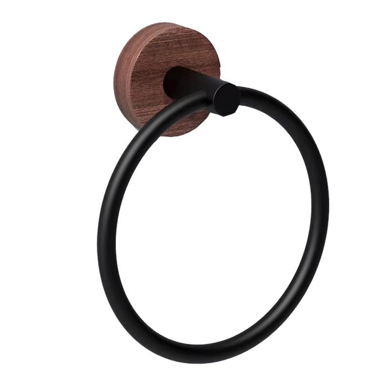 Walnut Aura Towel Ring