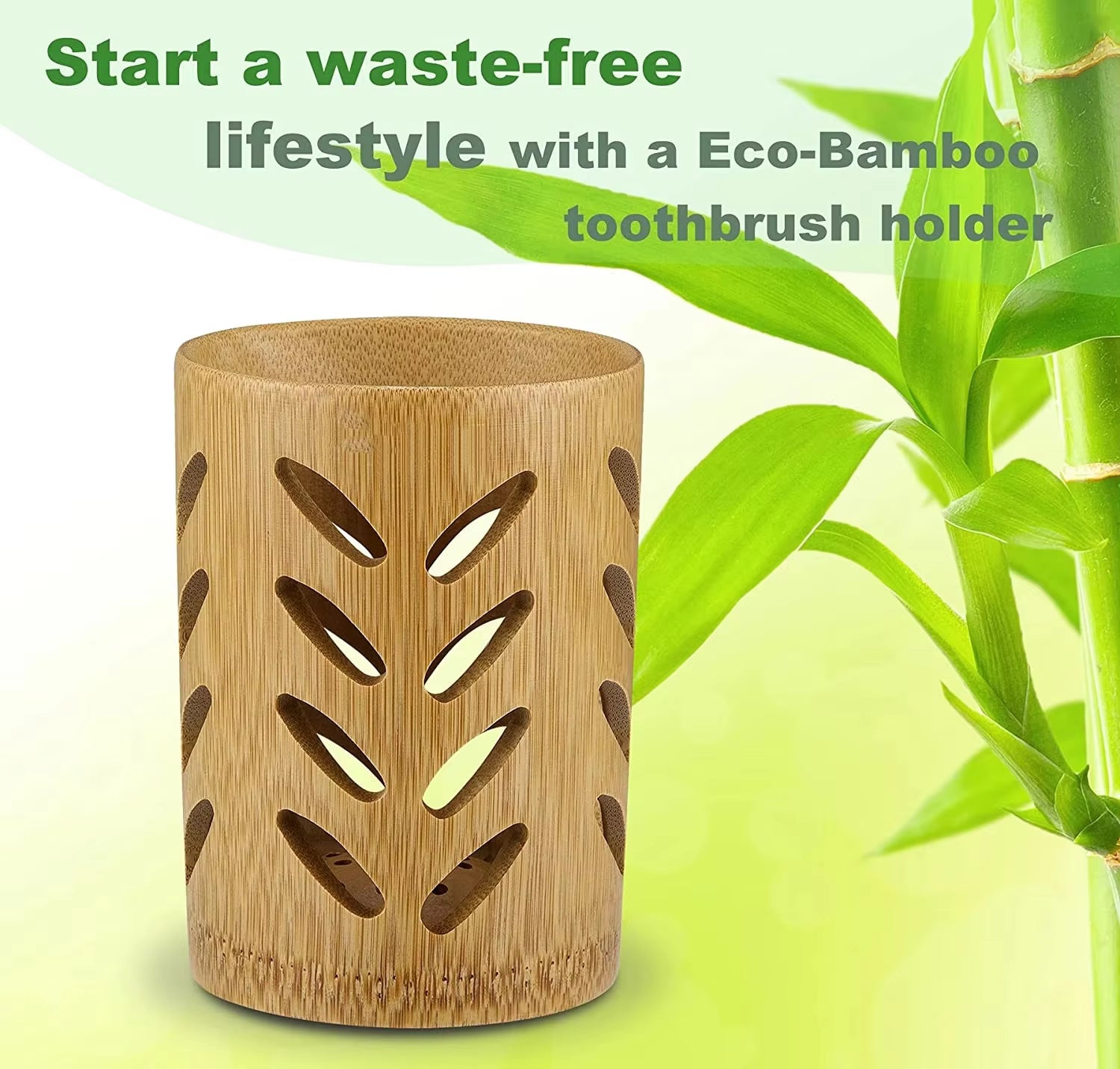 BambooFlow Toothbrush Holder