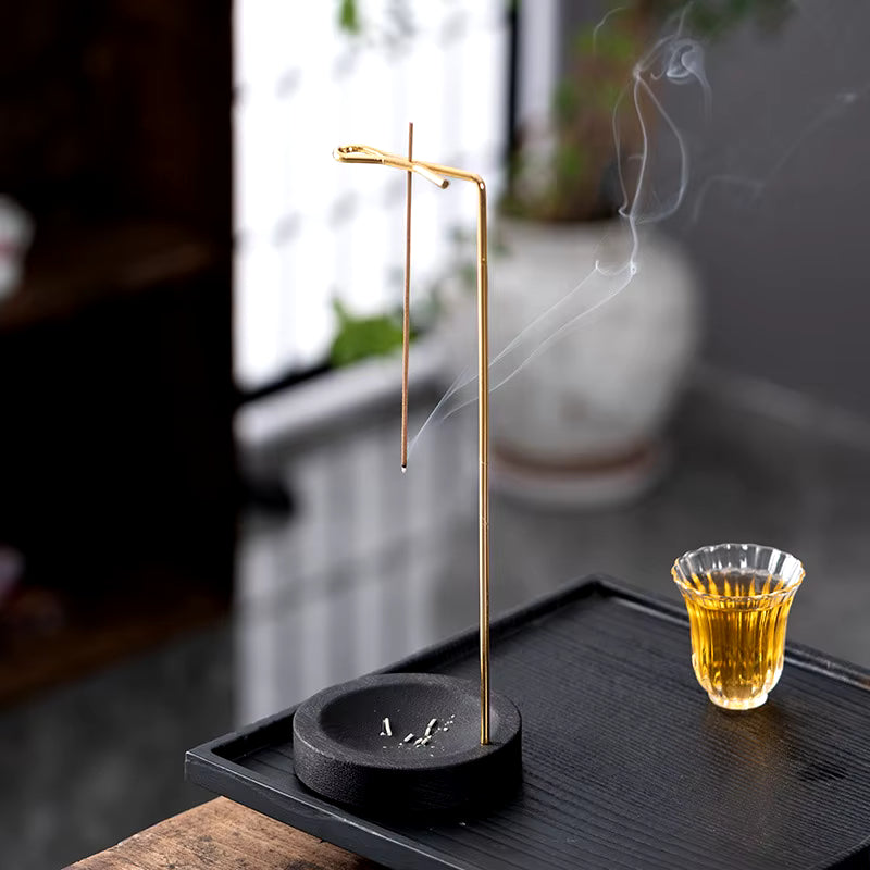 TranquilTurn Incense Holder – Upside Down Design with Ash Tray