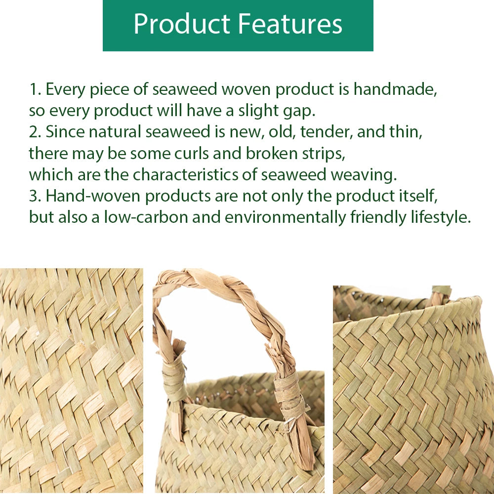 Wicker Planter Storage Basket