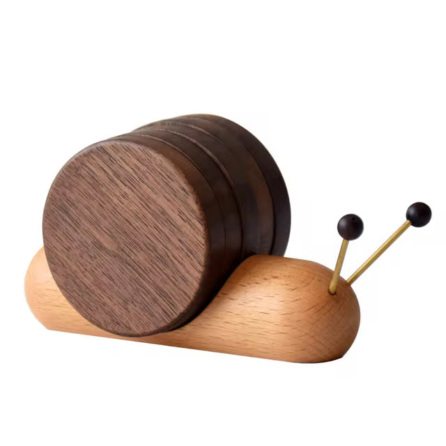 Snail-Shaped Wooden Heat Insulation Pad