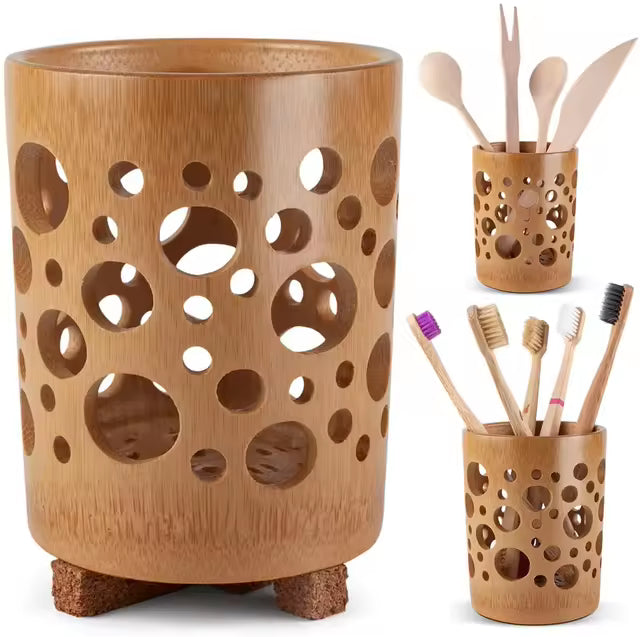 BambooFlow Toothbrush Holder