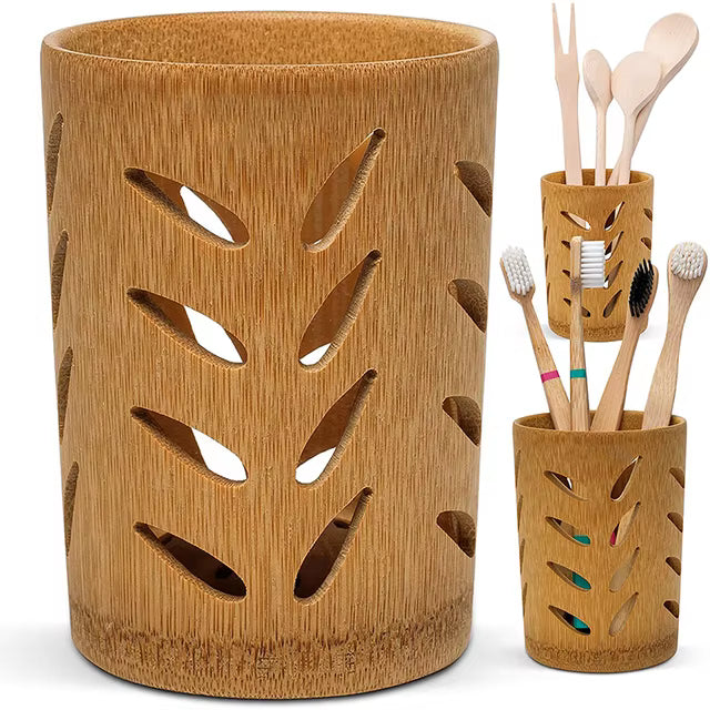 BambooFlow Toothbrush Holder