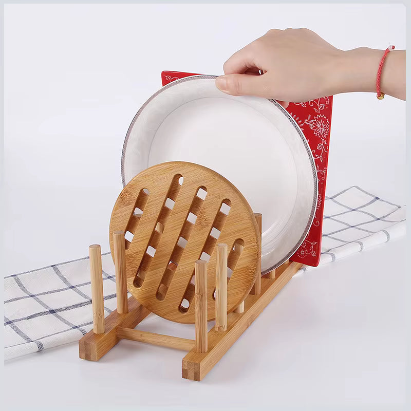 Kitchen Bamboo Drainer Rack