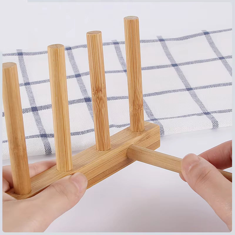 Kitchen Bamboo Drainer Rack