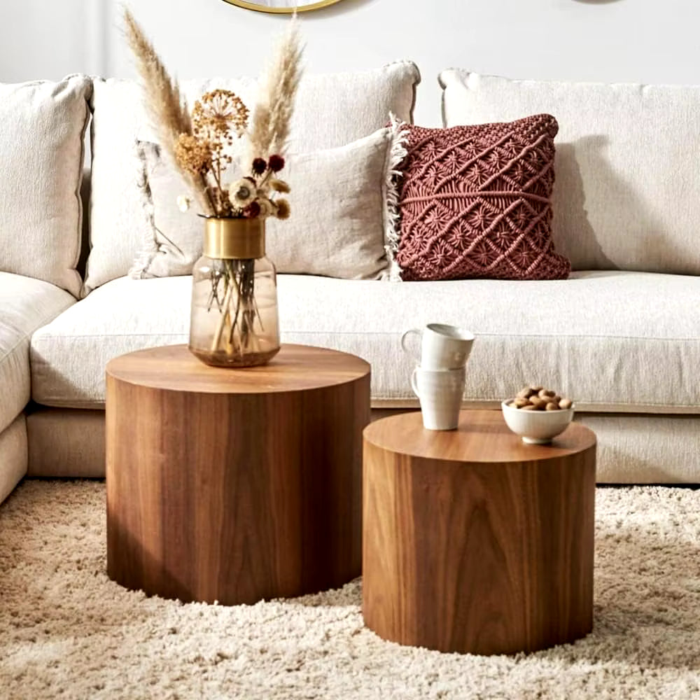 Walnut Harmony Nesting Table