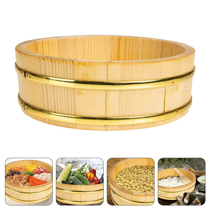 Rice Sushi Wooden Bowl