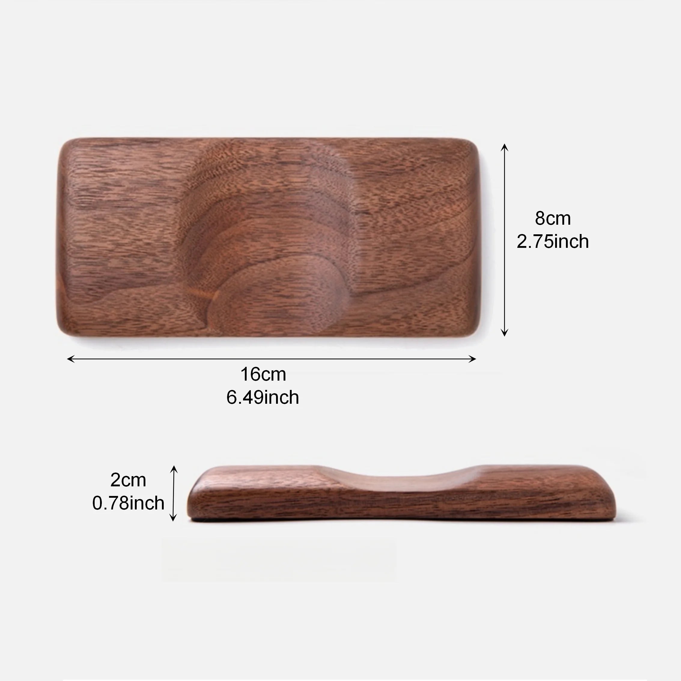 Mouse Wrist Rest Made of Wood Black Walnut Beech Wood for Computer Notebook Office Population Natural Wood Products Ergonomics