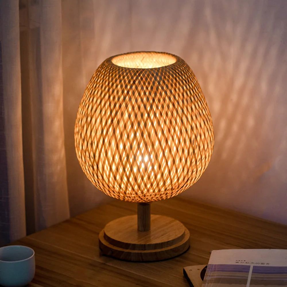 Rattan Table Lamp