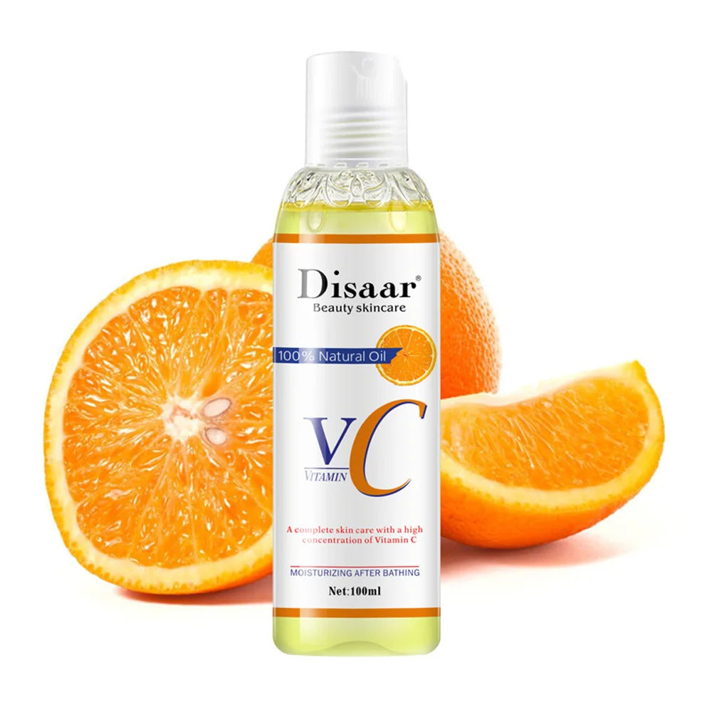 Disaar 100ml Vitamin C Massage Oil Moisturizing Orange Essential Oil  Skincare DS51920