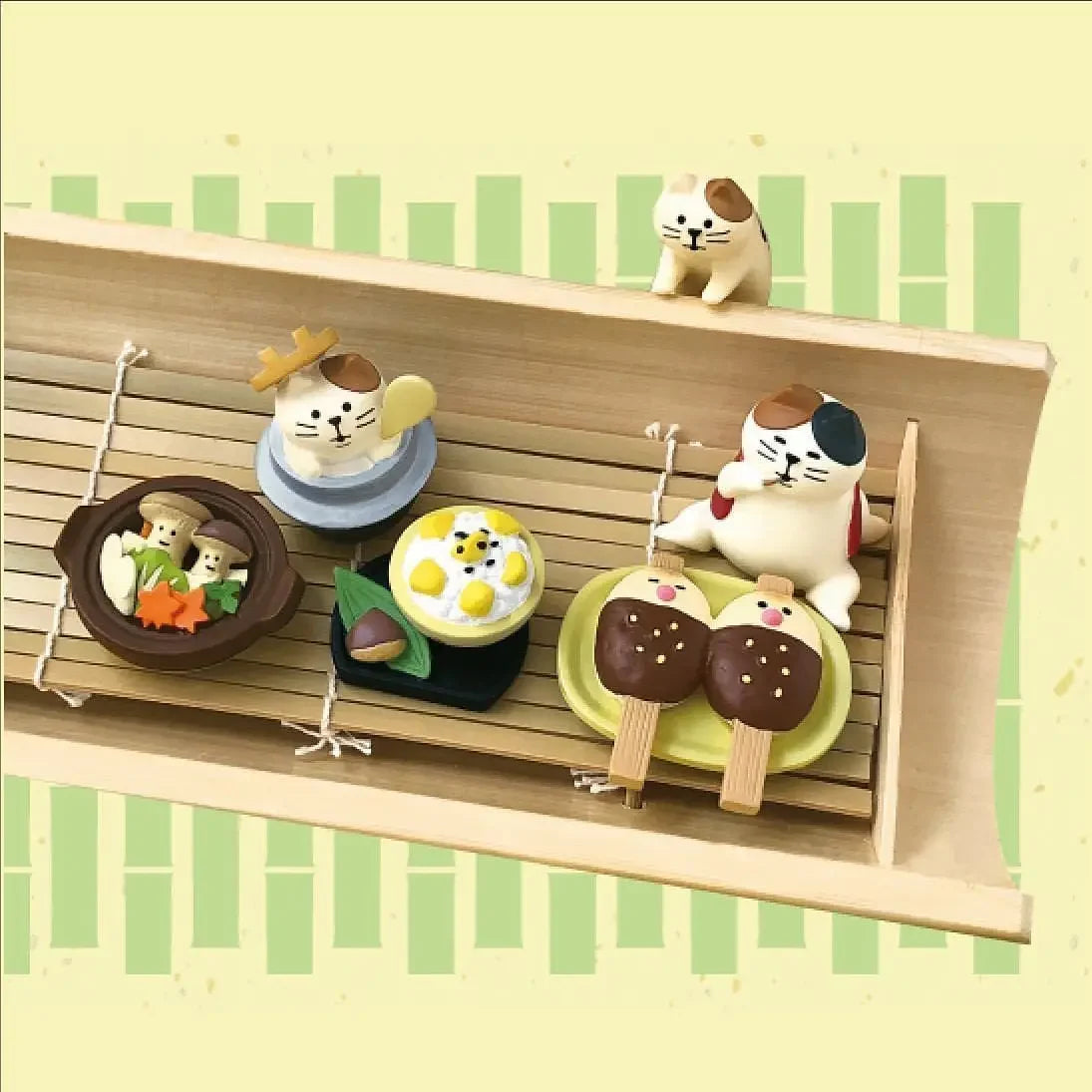 1pc Cartoon Mid-autumn Cat Miniature Ornament Car Home Cafe Shop Desk Decor Doll Cute Doll Model for Office Home Decoration Toys