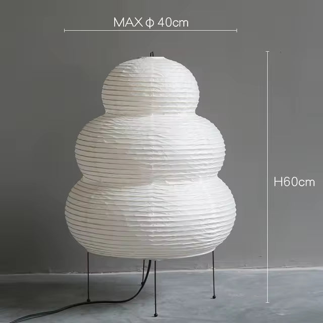 Japanese Wabi-Sabi Tripod Floor Lamp