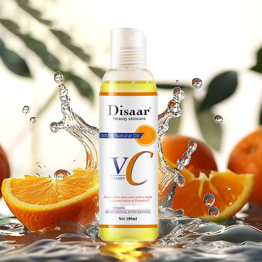 Disaar 100ml Vitamin C Massage Oil Moisturizing Orange Essential Oil  Skincare DS51920