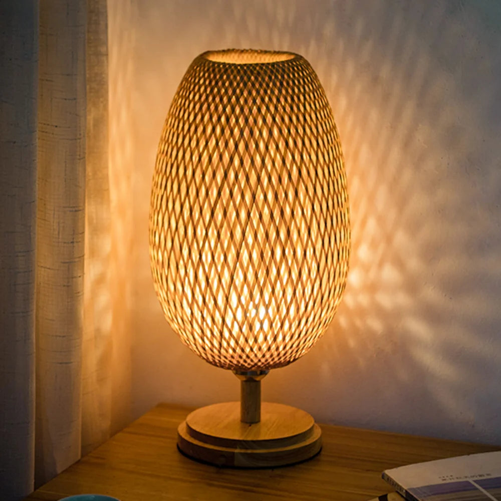 Rattan Table Lamp