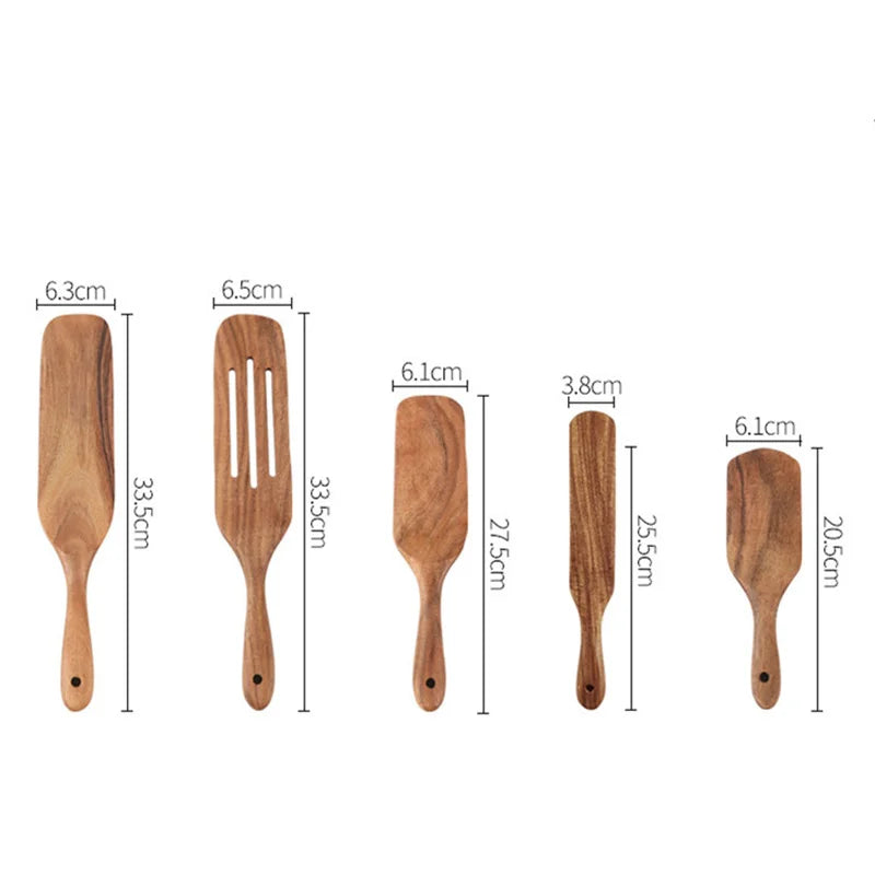 Wood Long Handle Spatula