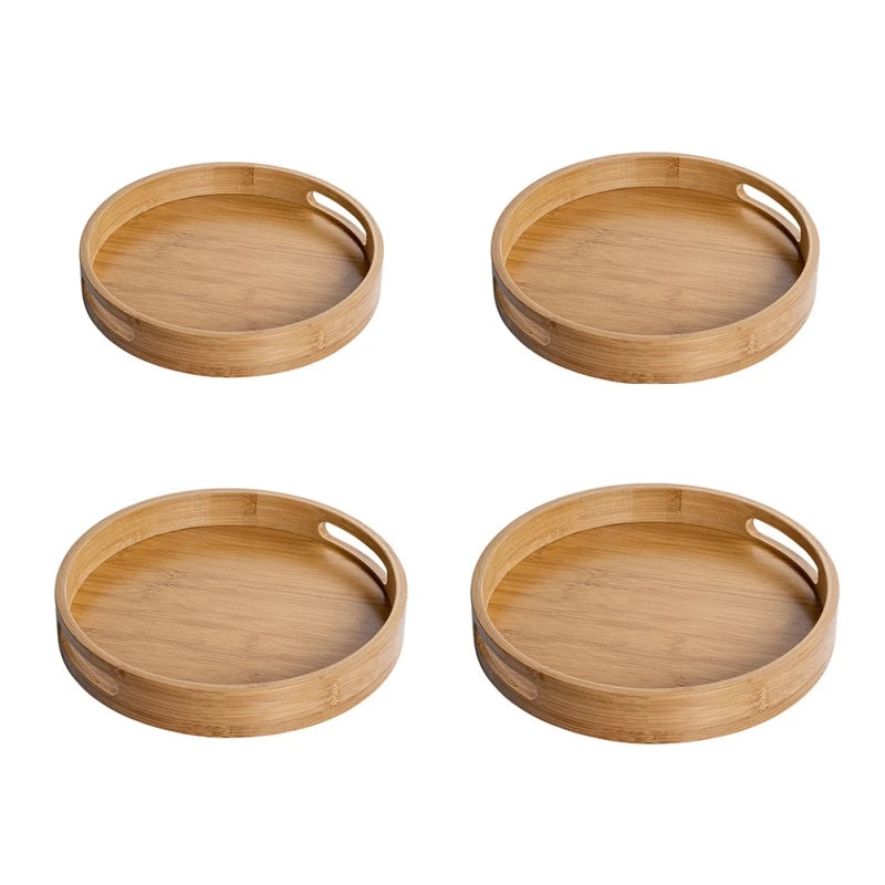 Bamboo Round Tea Tray