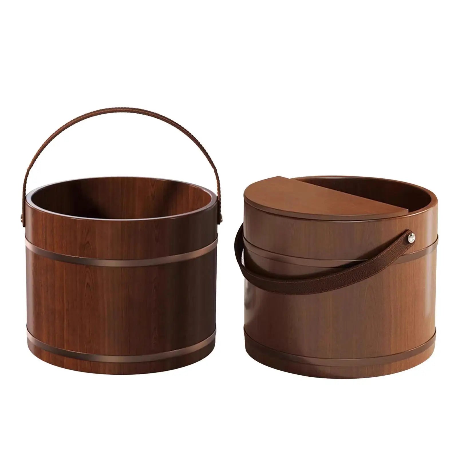 Wood Foot Bath Foot Soak Tub, Laundry Tub Barrel, Pedicure Tub, SPA Washing Bowl