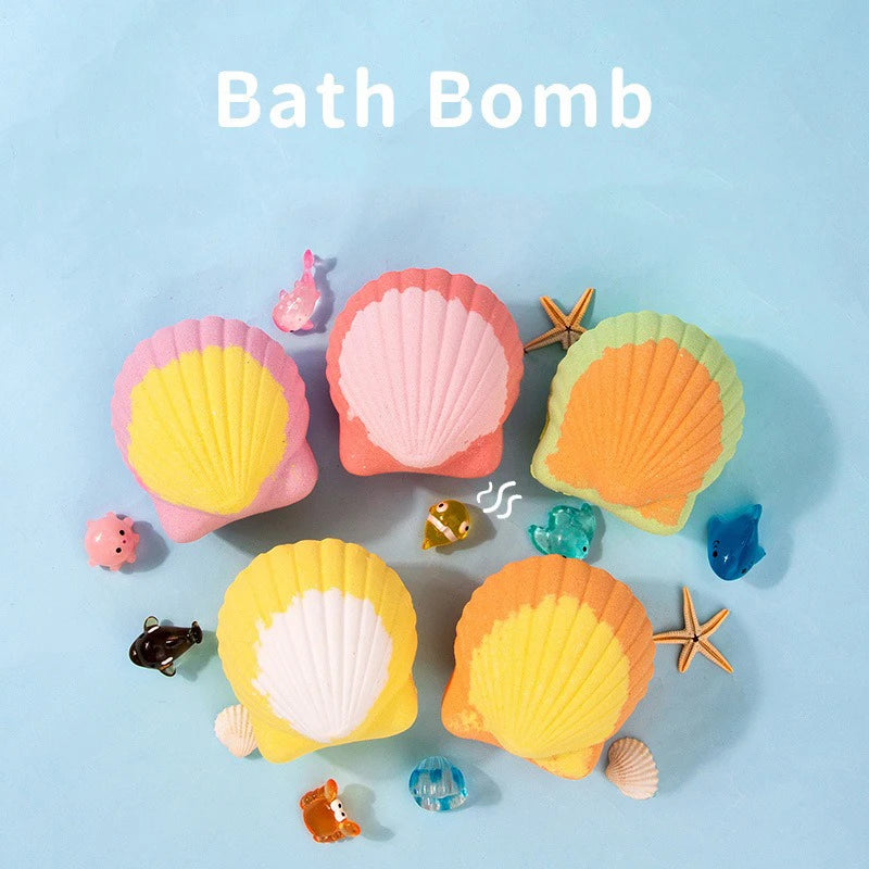 140g Bath Bomb Kids With Toys Bath Bubble Balls Spa Shower Essential Oil Fizzy Balls Moisturize Dry Skin Relaxing Children Gift