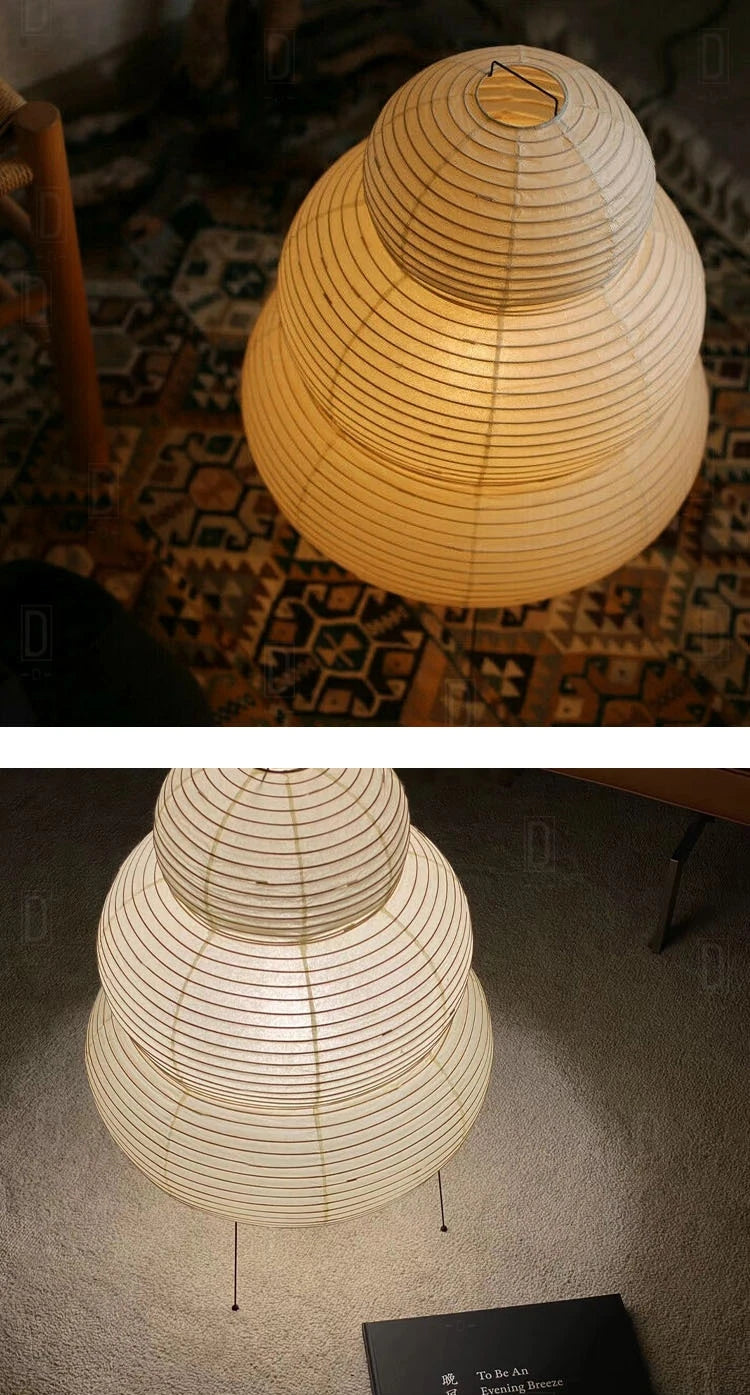 Japanese Wabi-Sabi Tripod Floor Lamp