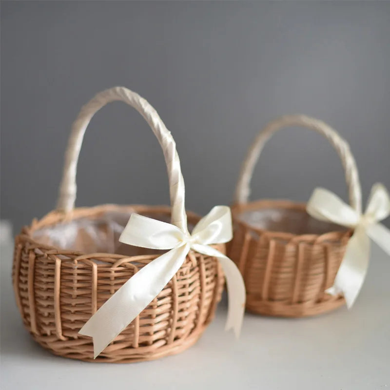 Rattan Flower Storage Basket