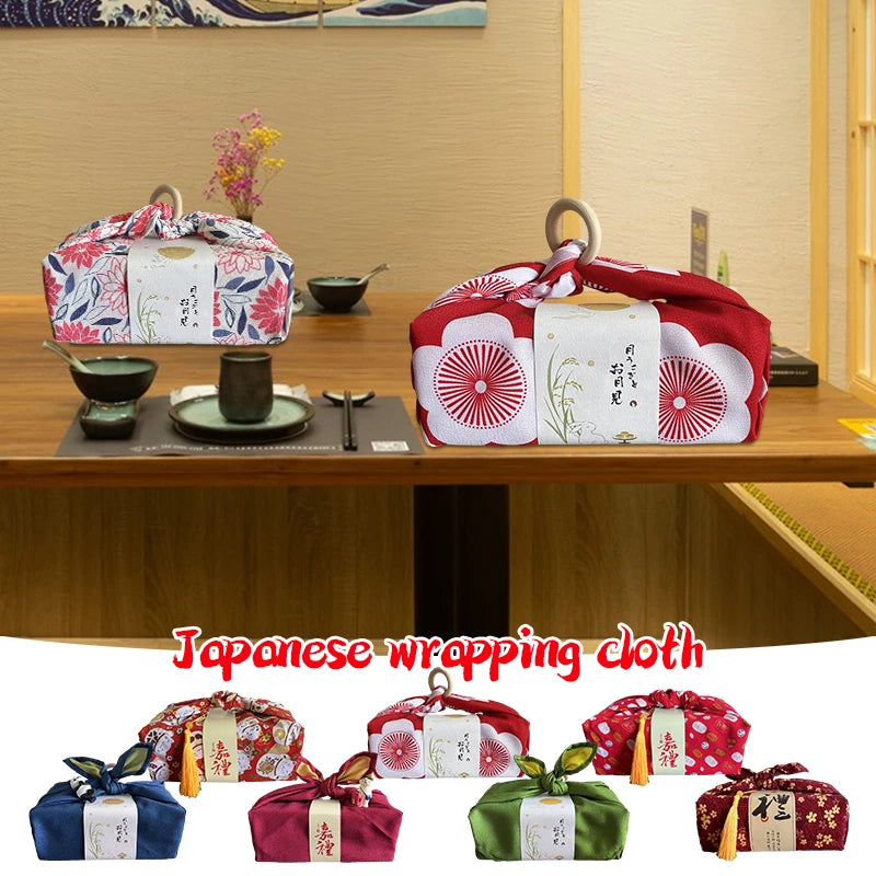 Japanese Style Handkerchief Furoshiki Japanese Traditional Style Wrapping Cloth Gift Packaging Cloth Bento Wrapping Towel