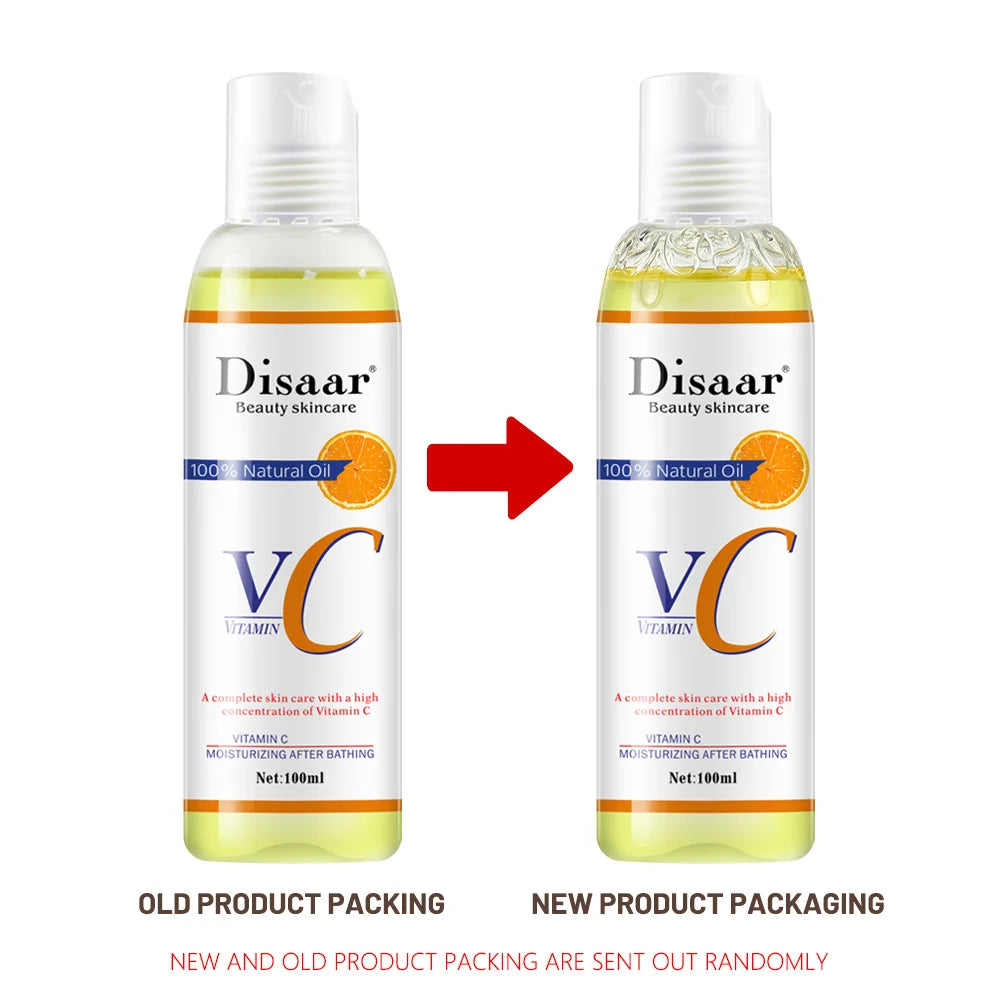 Disaar 100ml Vitamin C Massage Oil Moisturizing Orange Essential Oil  Skincare DS51920