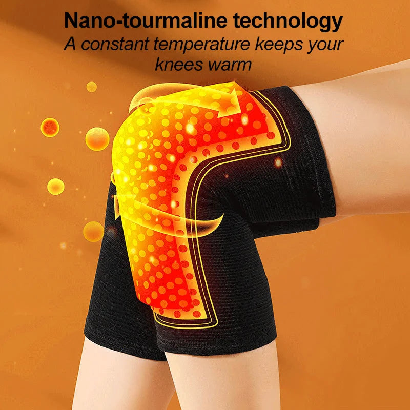 2PCS New Self Heating Knee Braces Sleeve Tourmaline Knee Support Far Infrared Keep Warm Knee Pads