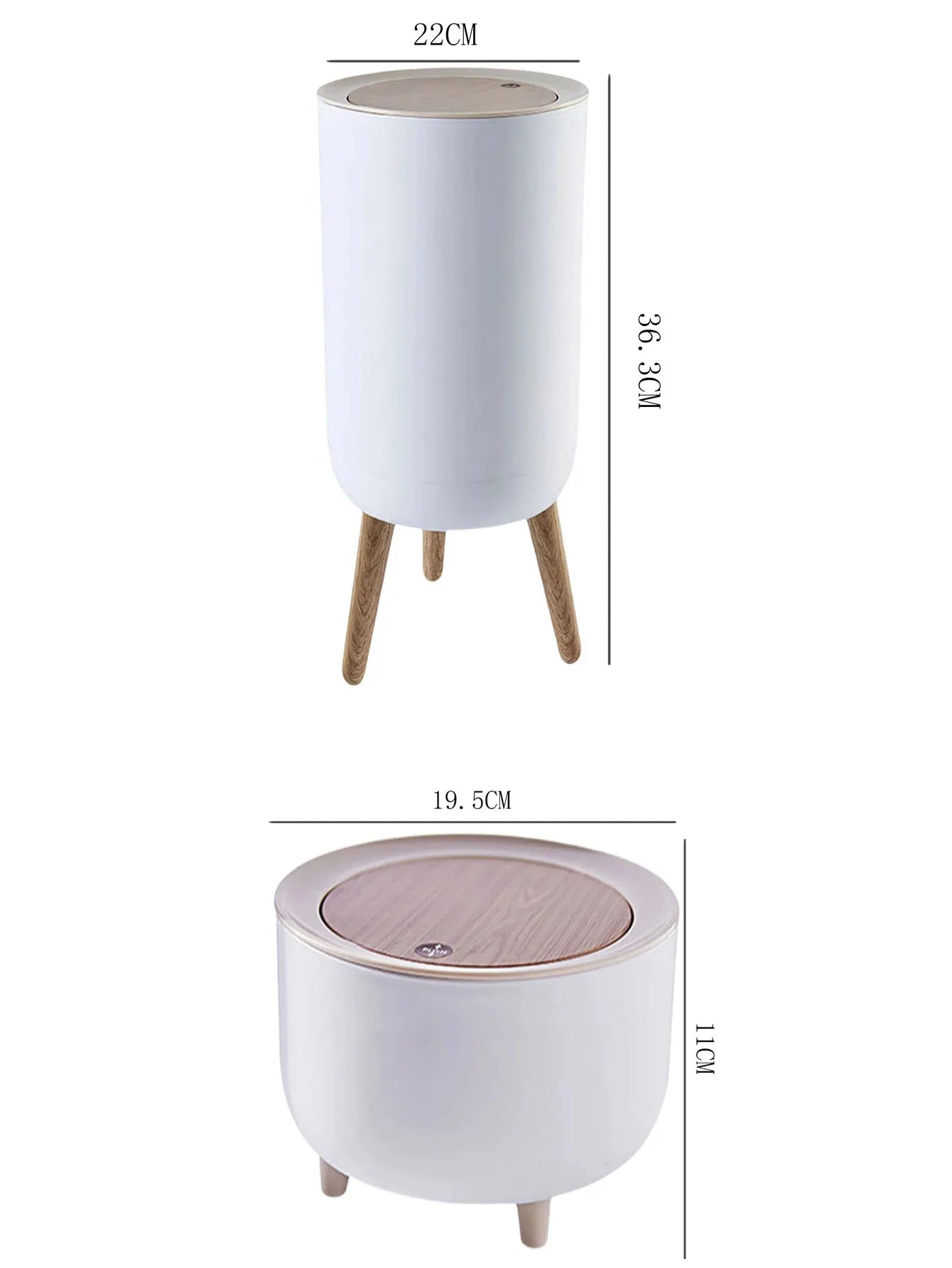 Wastebasket with Lid