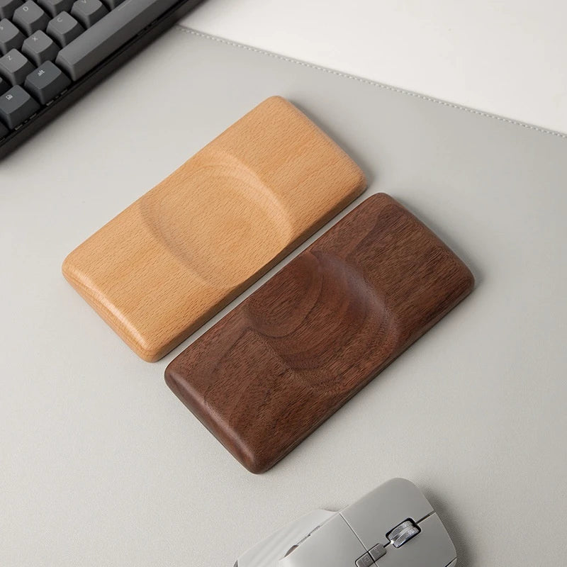 Mouse Wrist Rest Made of Wood Black Walnut Beech Wood for Computer Notebook Office Population Natural Wood Products Ergonomics