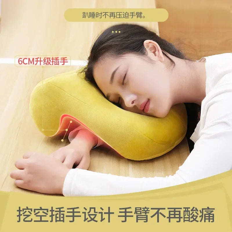 Comfortable Office Naps Pillows Neck Stretcher Multifunctional U-shaped Pillow for Back Cushion Head Arm Rest