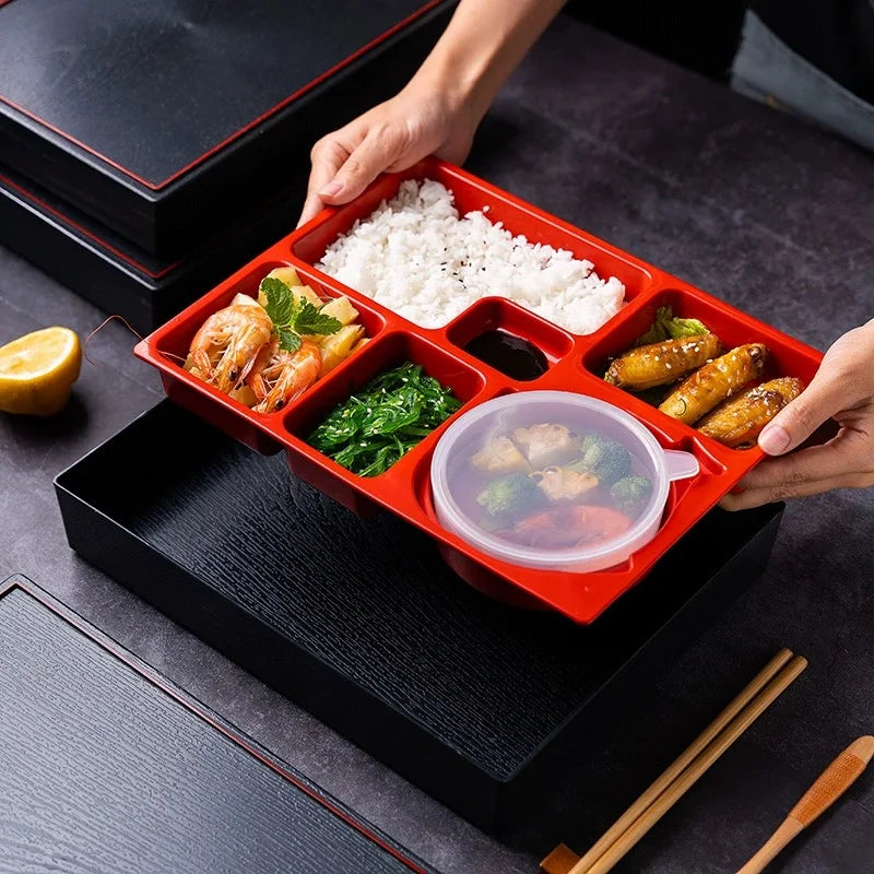 Japanese Style Business Lunch Box, Wood Grain Sushi Cooking Lunch Box, High-end Children's Lunch Box, Food Storage Container