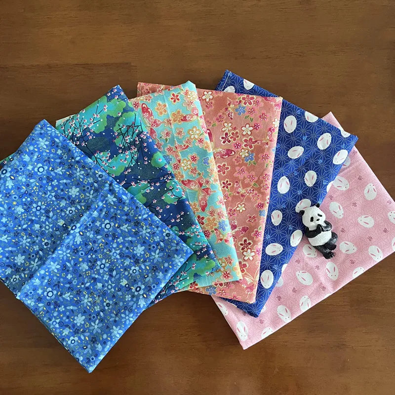 Japanese Handkerchief Furoshiki Pastoral Floral Print Picnic Bento Wrapping Cloth Dust Cover Tablecloth Gift Packaging Kerchief