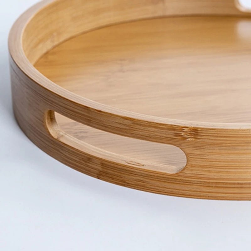 Bamboo Round Tea Tray