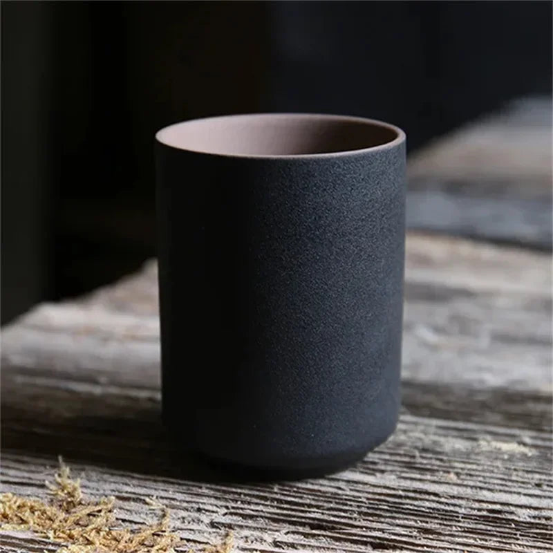 Restaurant Kiln Coffee Cup Japanese Stone Cup Coffee Cup Large Water Cup Japanese Simple Gradient Cup Kitchen