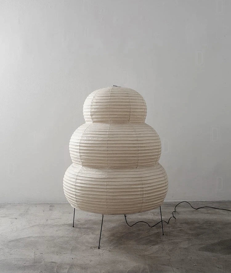 Japanese Wabi-Sabi Tripod Floor Lamp