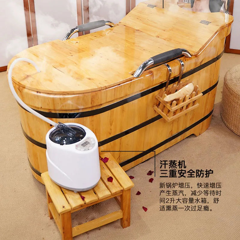 Outdoor Bathtub Portable Adults Shampoo Sink Large Family Bath Tub Bathroom Adult Spa Toilet Half Badewanne Body Adults